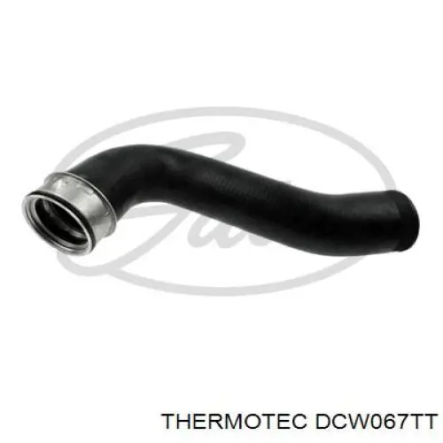 DCW067TT Thermotec tubo flexible de aire de sobrealimentación inferior izquierdo