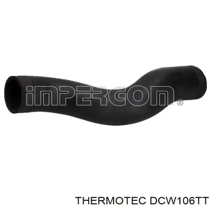 DCW106TT Thermotec tubo flexible de aire de sobrealimentación derecho