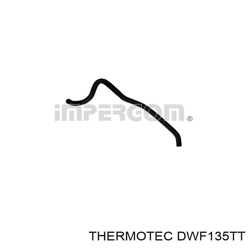 DWF135TT Thermotec manguera refrigerante para radiador inferiora