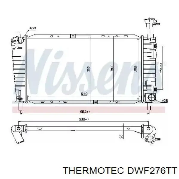 Comprar DWF276TT Thermotec Manguera de agua refrigerante
