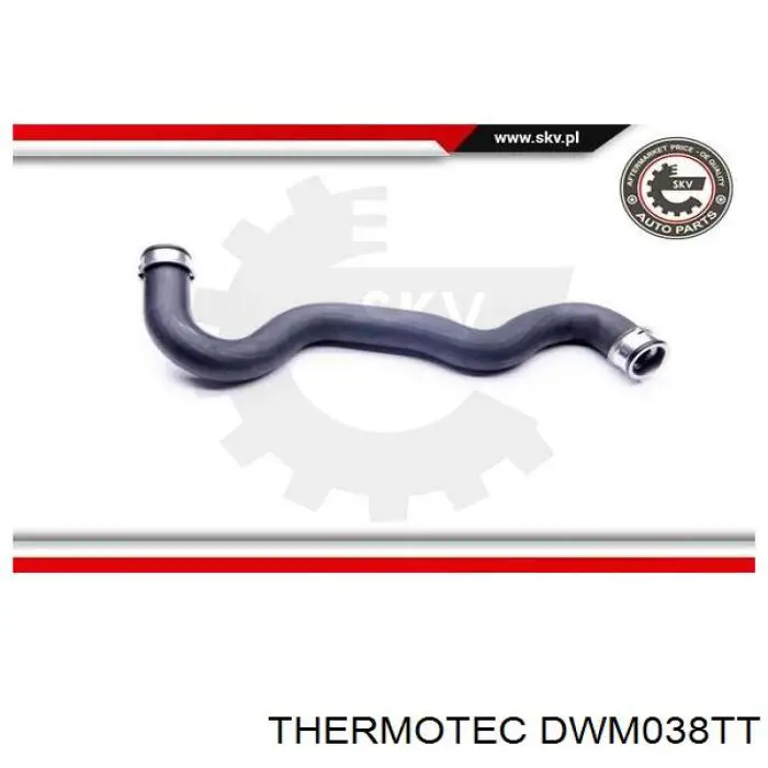 DWM038TT Thermotec tubería de radiador arriba