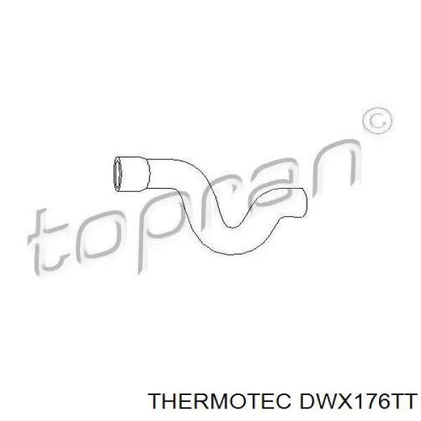 DWX176TT Thermotec tubería de radiador arriba