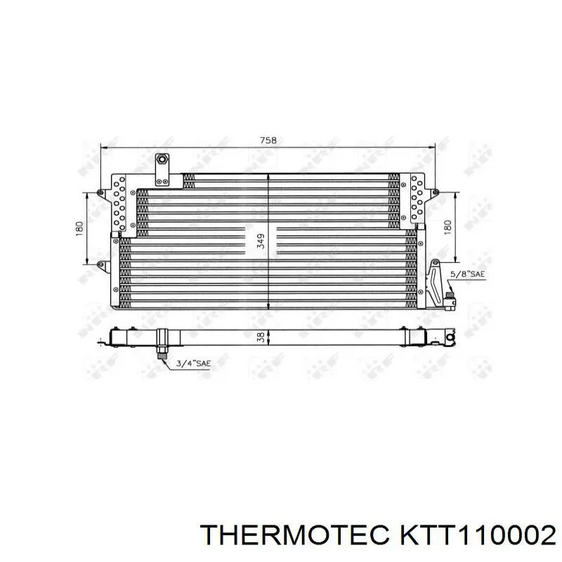 Condensador aire acondicionado KTT110002 Thermotec