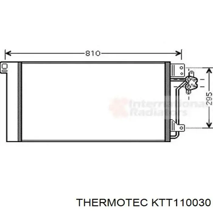 Comprar KTT110030 Thermotec Condensador de aire acondicionado