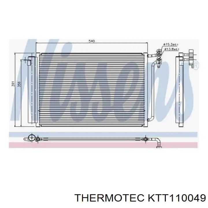 KTT110049 Thermotec condensador aire acondicionado