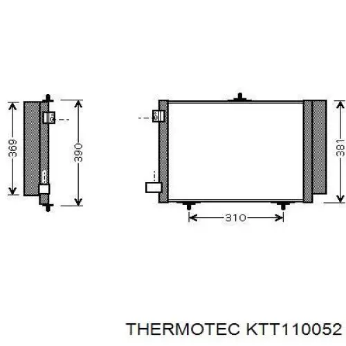 KTT110052 Thermotec condensador aire acondicionado