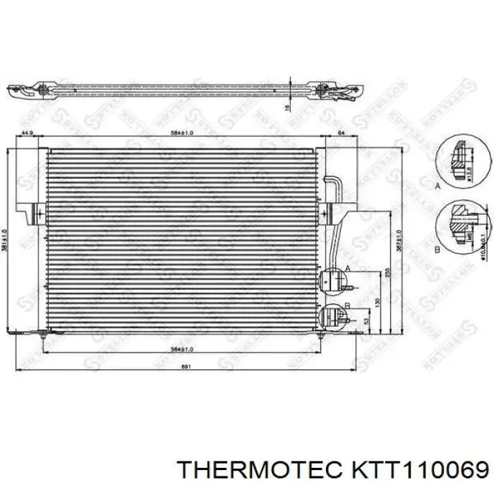 KTT110069 Thermotec condensador aire acondicionado