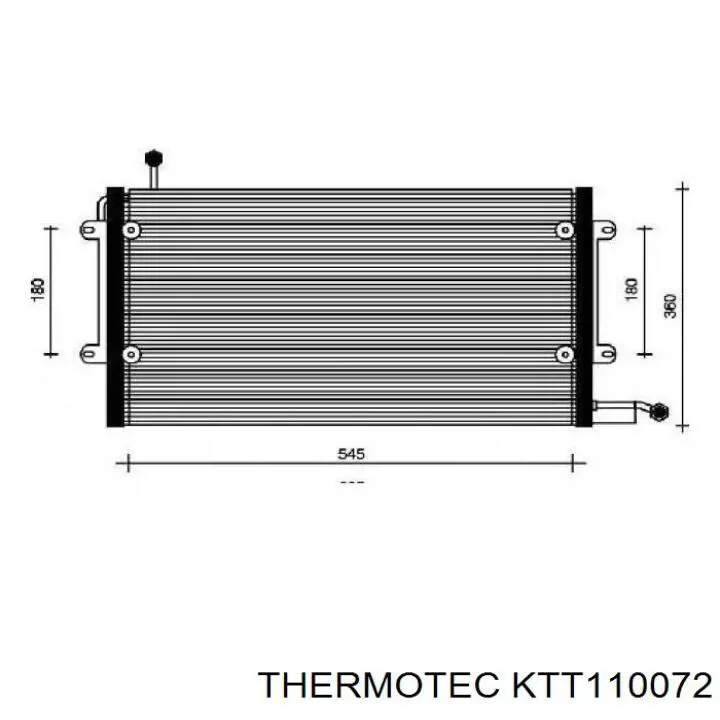 KTT110072 Thermotec condensador aire acondicionado