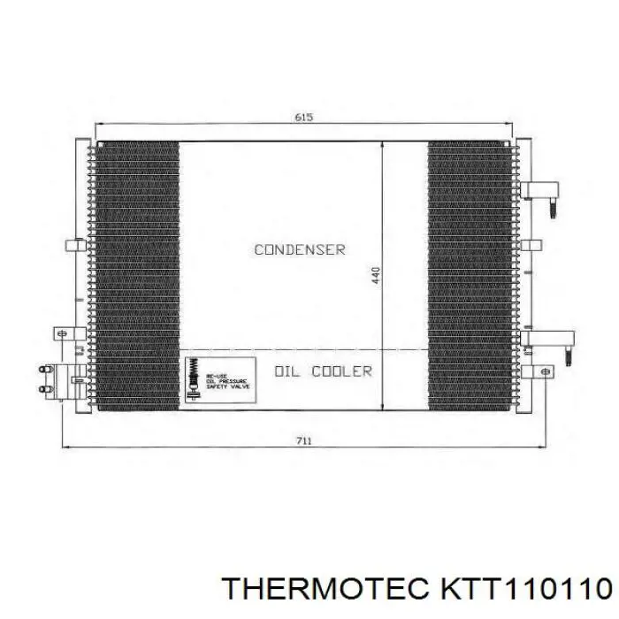 KTT110110 Thermotec condensador aire acondicionado