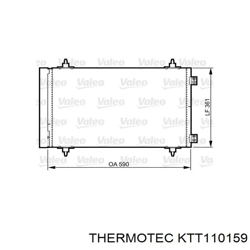 Comprar KTT110159 Thermotec Condensador de aire acondicionado