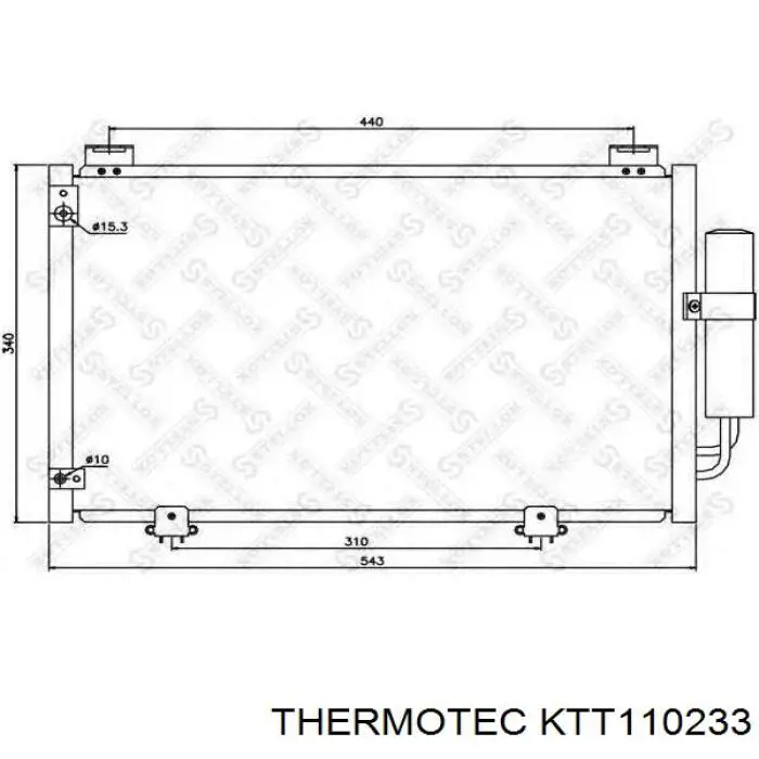 Comprar KTT110233 Thermotec Condensador de aire acondicionado