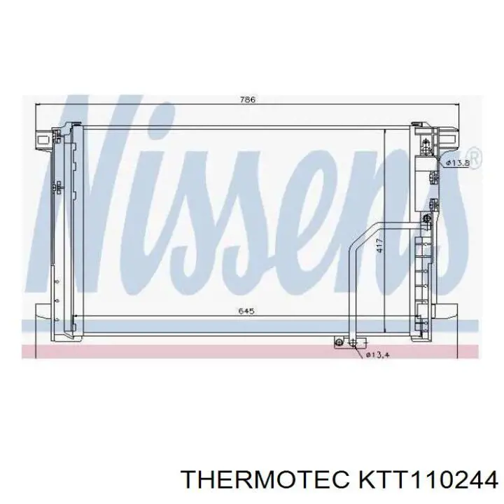 KTT110244 Thermotec condensador aire acondicionado