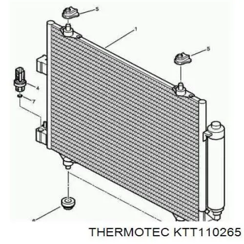 KTT110265 Thermotec condensador aire acondicionado