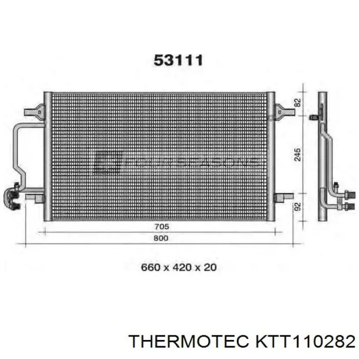KTT110282 Thermotec condensador aire acondicionado