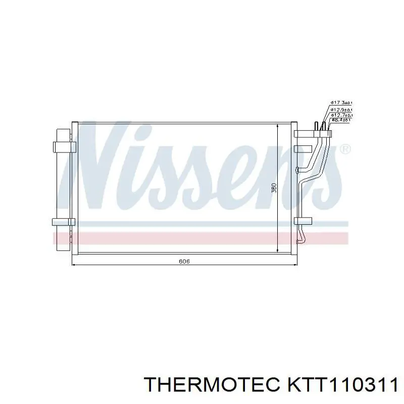 Comprar KTT110311 Thermotec Condensador de aire acondicionado
