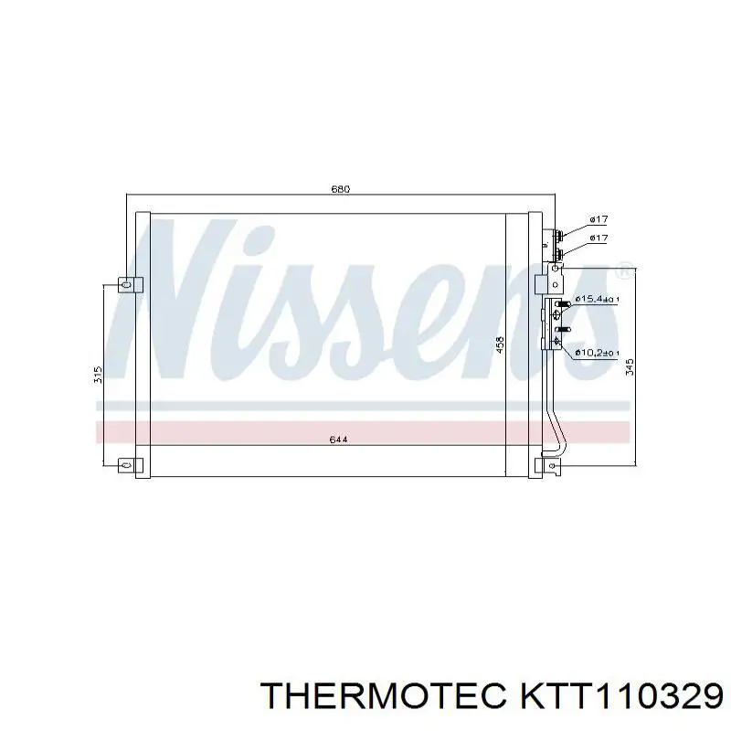 KTT110329 Thermotec condensador aire acondicionado