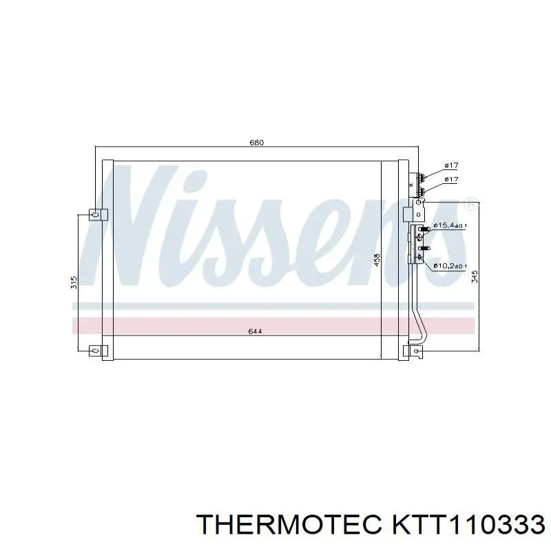 KTT110333 Thermotec condensador aire acondicionado