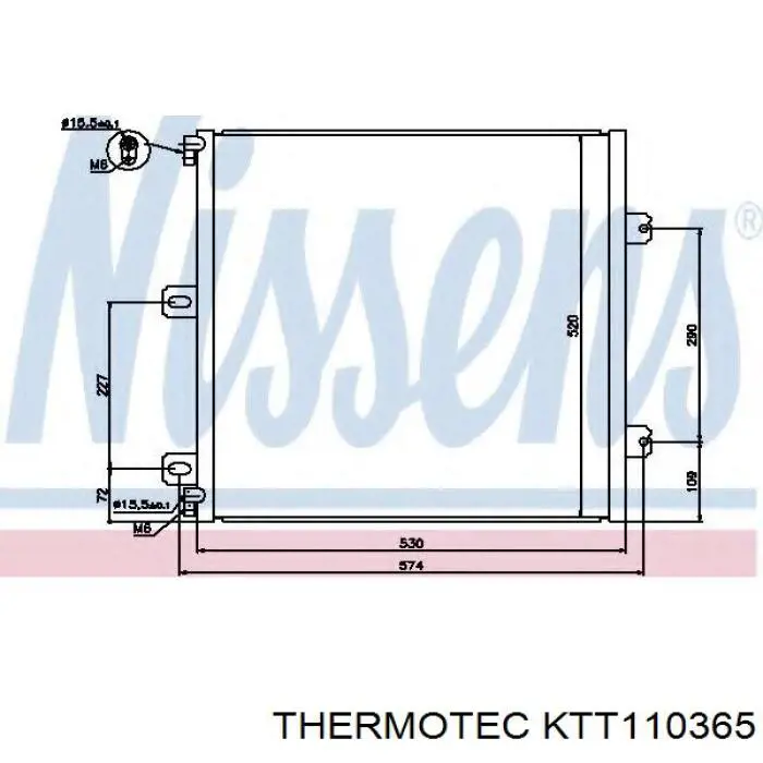 KTT110365 Thermotec condensador aire acondicionado