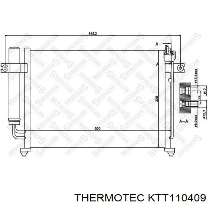 KTT110409 Thermotec condensador aire acondicionado