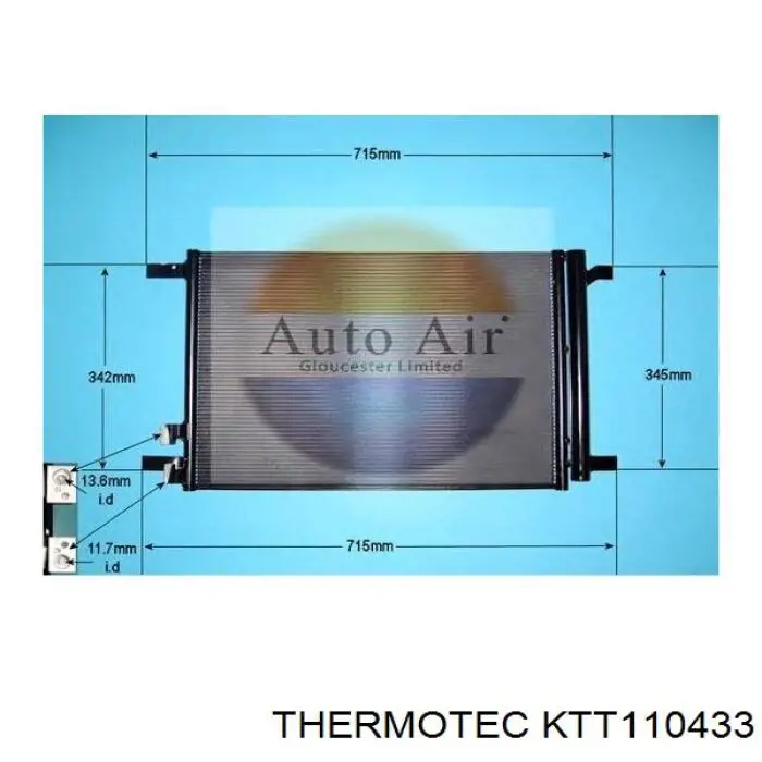 Aire acondicionado capacitor Thermotec KTT110433 precio, desde 94,61 EUR