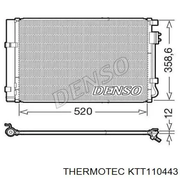 KTT110443 Thermotec condensador aire acondicionado