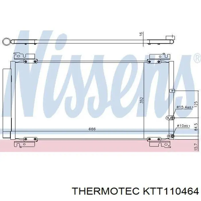 KTT110464 Thermotec condensador aire acondicionado