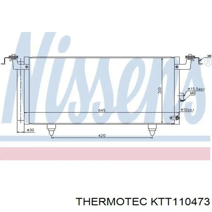 Condensador aire acondicionado Subaru Legacy 4 B13