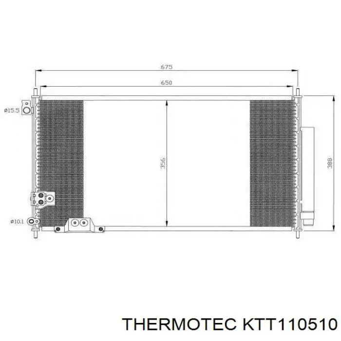 KTT110510 Thermotec condensador aire acondicionado