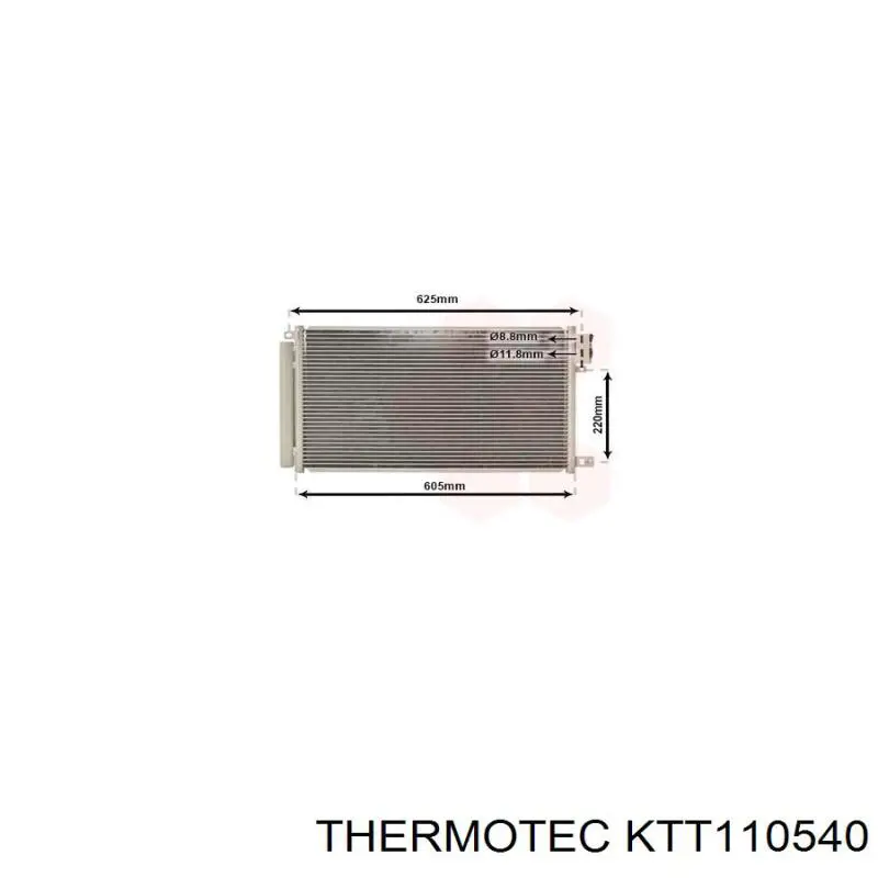 KTT110540 Thermotec condensador aire acondicionado