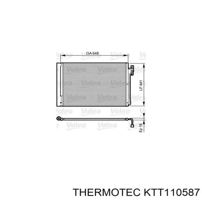 KTT110587 Thermotec condensador aire acondicionado