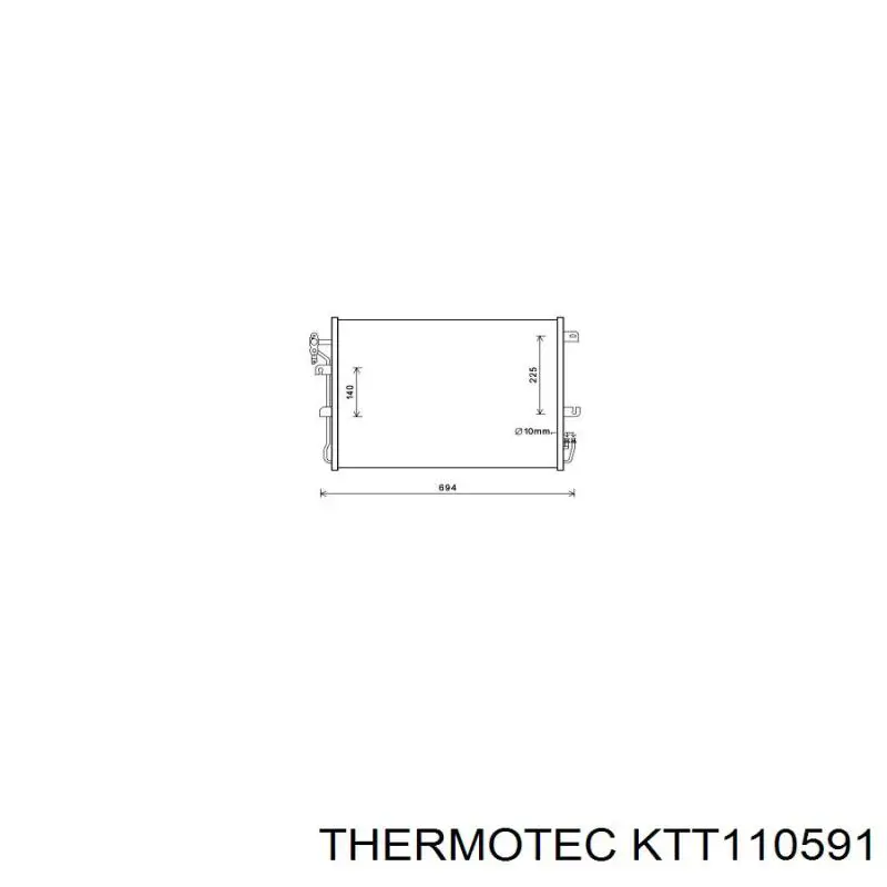 KTT110591 Thermotec condensador aire acondicionado