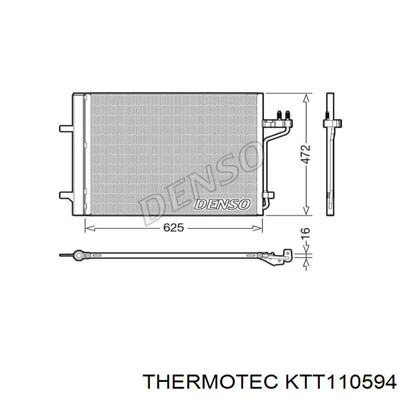 Aire acondicionado capacitor Thermotec KTT110594 precio, desde 84,22 EUR