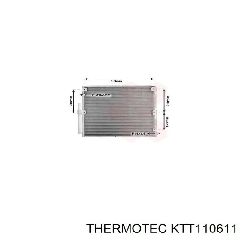 KTT110611 Thermotec condensador aire acondicionado