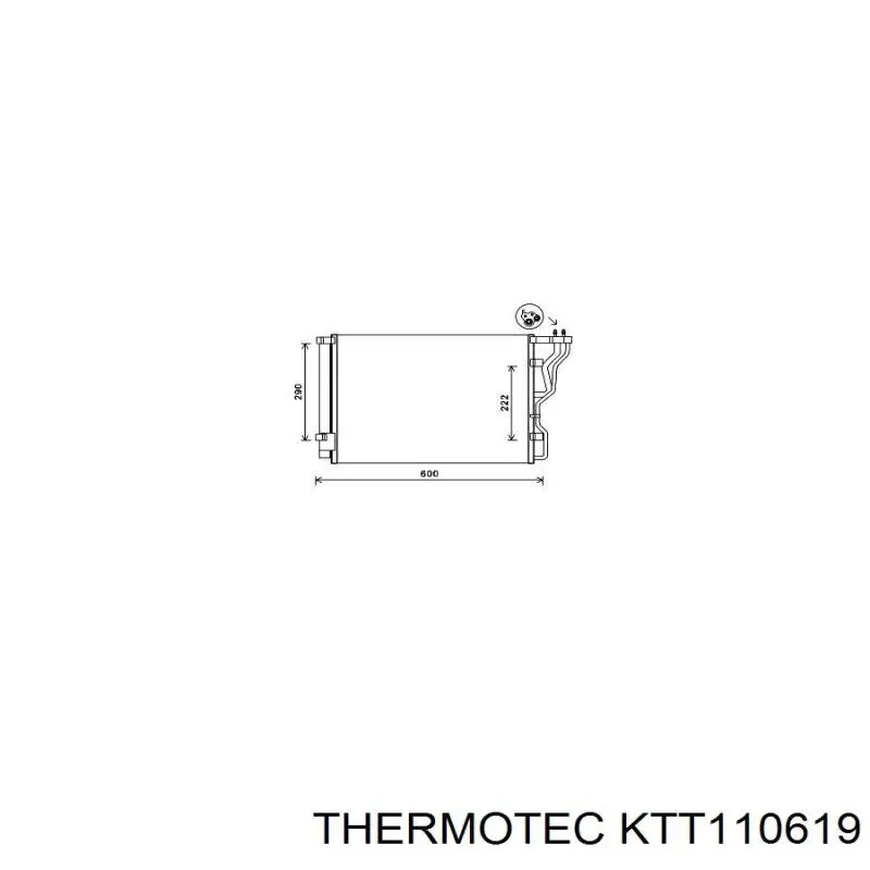 KTT110619 Thermotec condensador aire acondicionado