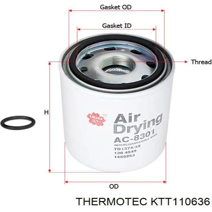 KTT110636 Thermotec condensador aire acondicionado