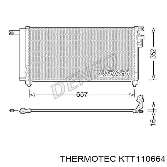 KTT110664 Thermotec condensador aire acondicionado