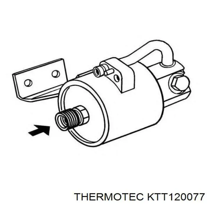 KTT120077 Thermotec receptor-secador del aire acondicionado