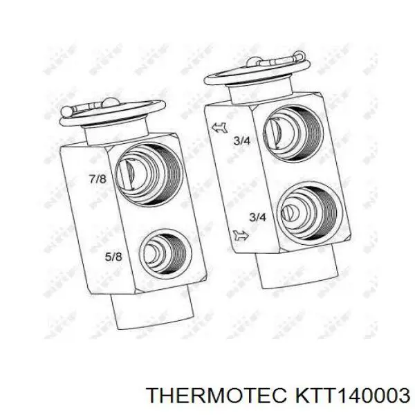 Válvula TRV del aire acondicionado Thermotec KTT140003 precio, desde 30,49 EUR