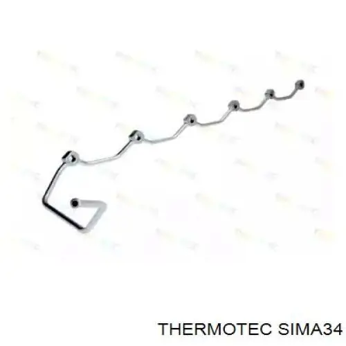 SIMA34 Thermotec tubo de combustible atras de las boquillas