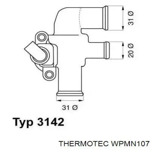WPMN107 Thermotec bomba de agua