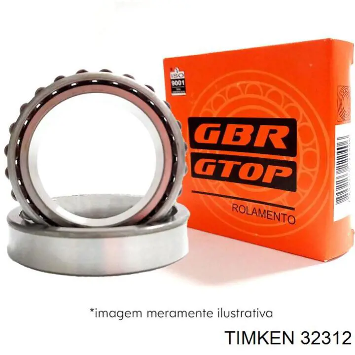 32312 Timken cojinete de rueda trasero interior