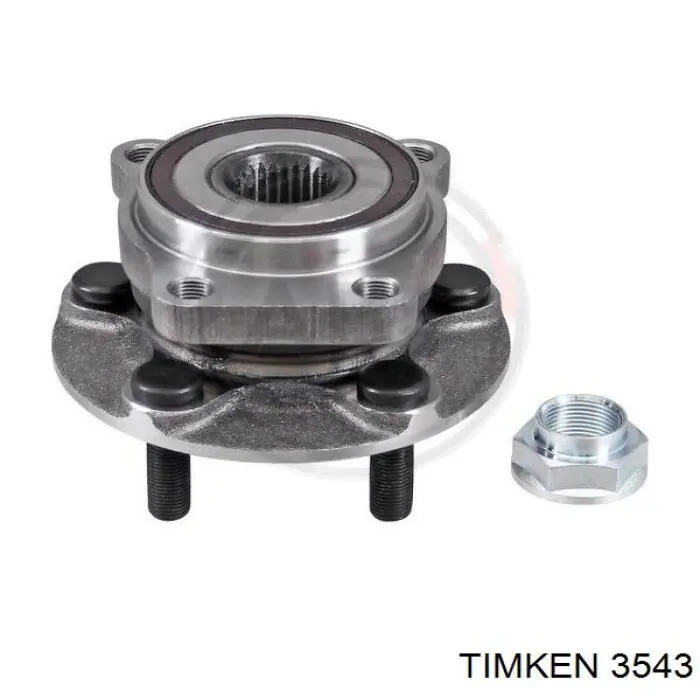 3543 Timken anillo retén de semieje, eje delantero