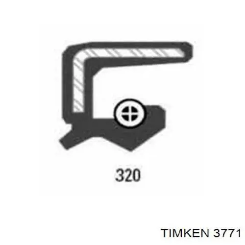 3771 Timken anillo retén, árbol de levas