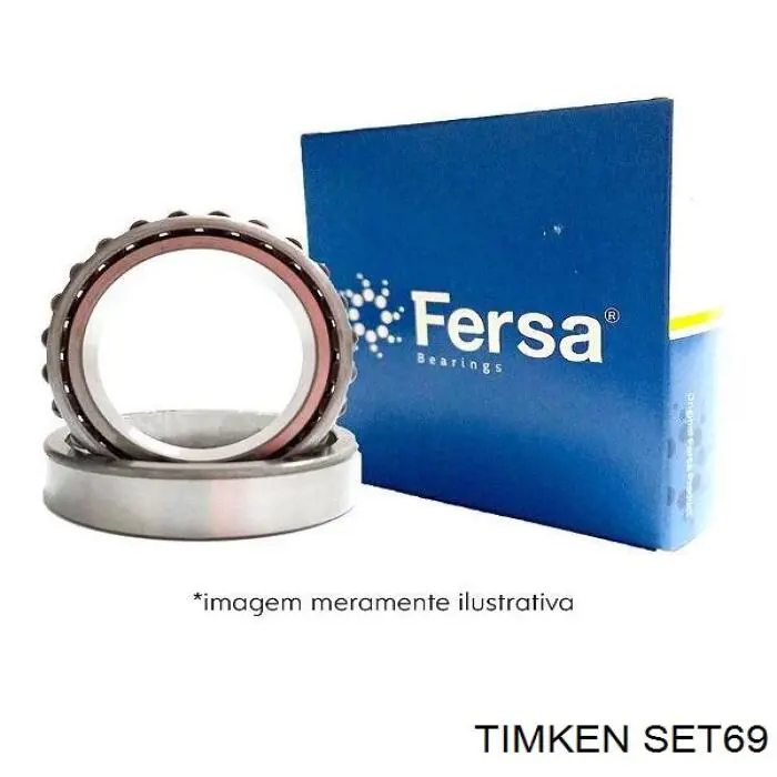 SET69 Timken cojinete de diferencial, eje trasero