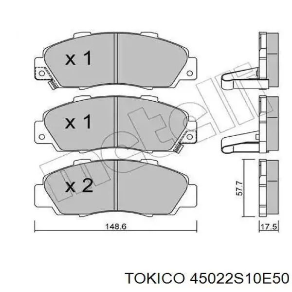 Pastillas de freno delanteras Honda CR-V 1 RD