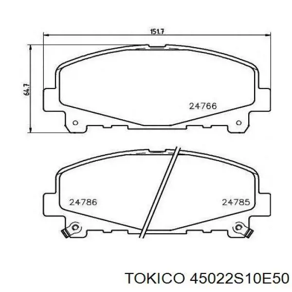 Pastillas de freno delanteras Honda CR-V 1 RD