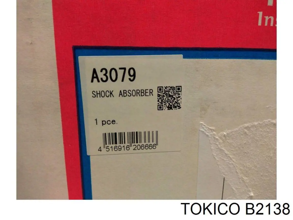 Amortiguador trasero derecho B2138 Tokico