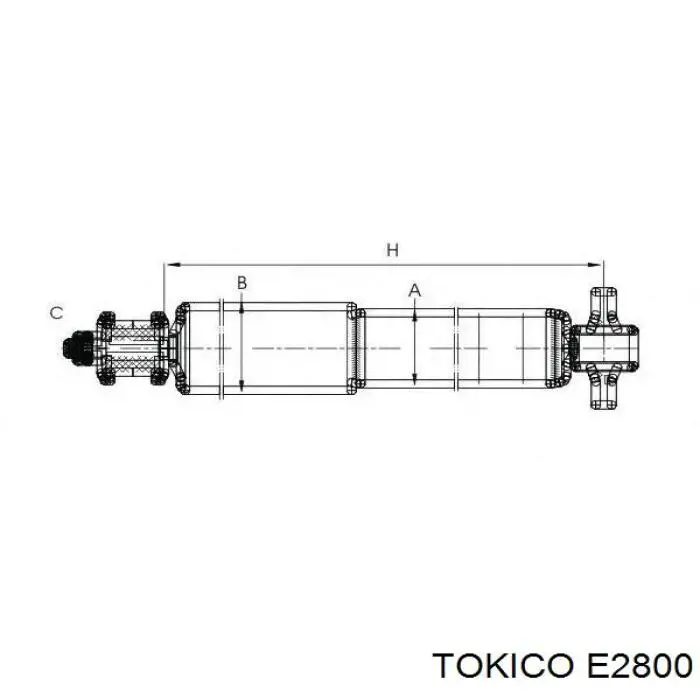 E2800 Tokico amortiguador trasero