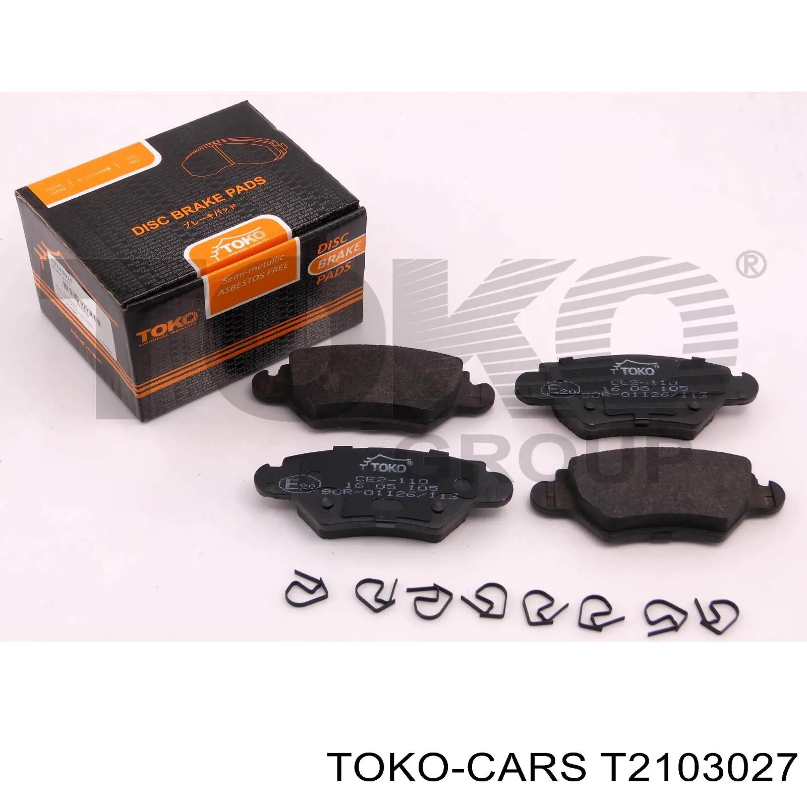 T2103027 Toko cars pastillas de freno delanteras