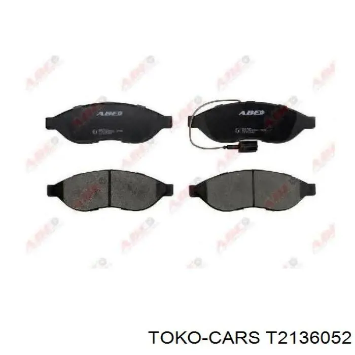 T2136052 Toko cars pastillas de freno delanteras